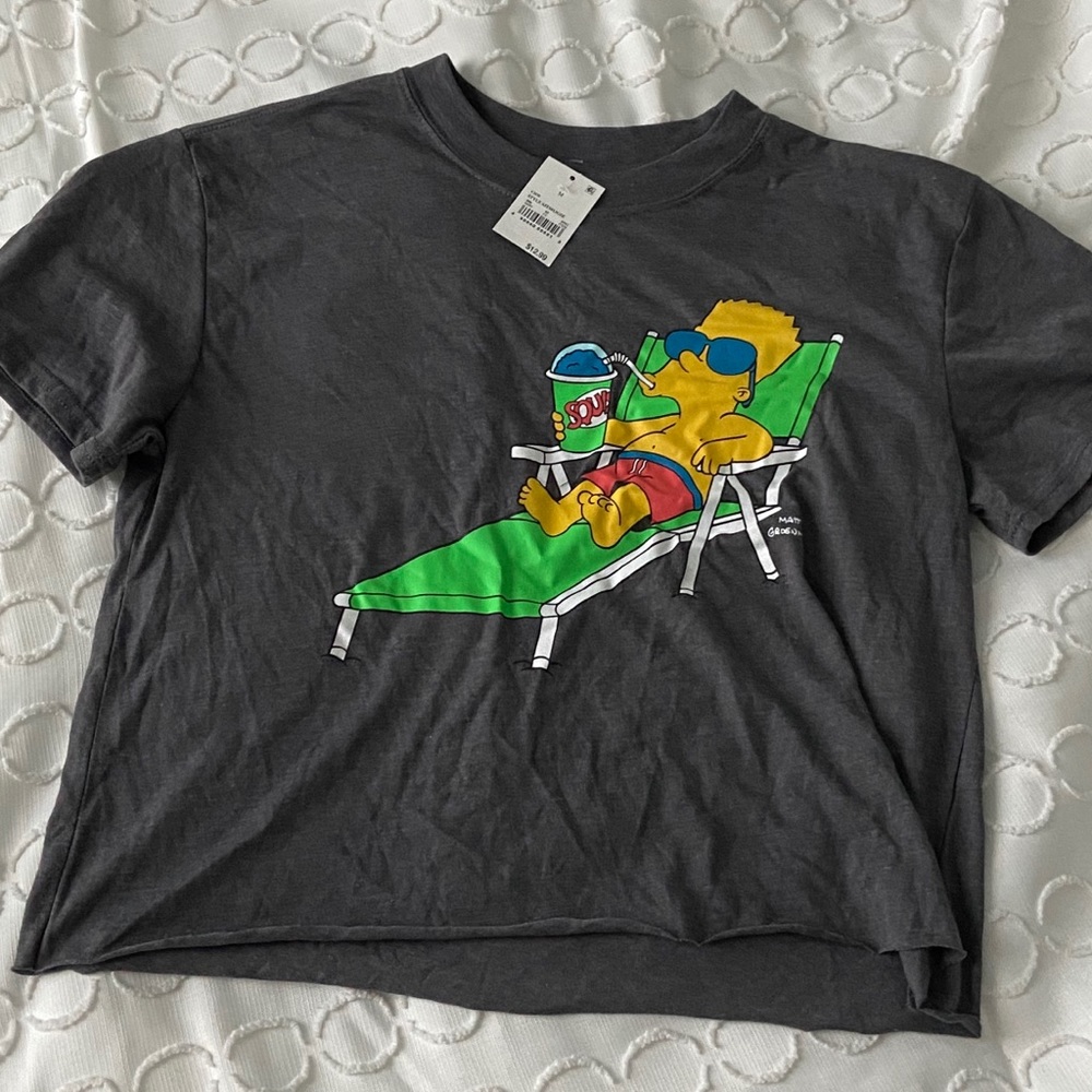 BNWT bart simpson crop top